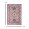Homeroots 5 x 7 ft. Light Gray & Pink Medallion Area Rug 385496 - alternate 6